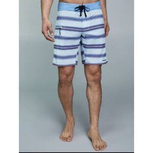 Patagonia Swim Shorts Men 38  Stretch Board Shorts Striped